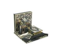 ihvan online Prayer Gift Set for Hajj and Umrah, Muslim Prayer Rug, Prayer Mat, Beads Taasbih, Holy Quran Translated English, Janamaz Salah Mat, Islamic Gift Set for Ramadan & Eid, Black