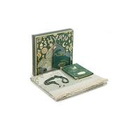 ihvan online Prayer Gift Set for Men & Women, Muslim Taffeta Prayer Rug, Salah Mat, Beads Rosary, Velvet Covered Yaseen Islamic Gift Set for Ramadan & Eid, Green