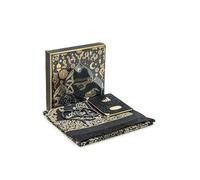 ihvan online Prayer Gift Set for Men & Women, Muslim Taffeta Prayer Rug, Salah Mat, Beads Rosary, Velvet Covered Yaseen Islamic Gift Set for Ramadan & Eid, Black