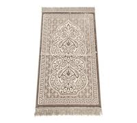 ihvan online, Soft Plush Lux Velvet Muslim Prayer Rug | Janamaz | Sajadah | Soft Islamic Prayer Rug | Islamic Gifts | Prayer Carpet Mat, Elegant, Color: Powder