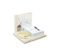 ihvan online, The Holy Qur'an Arabic Practice with Erasable Pen, The study Noble Quran for Memorizers, Prayer Gift Set for Men & Women, Muslim Prayer Rug, Beads Taasbih, Praying Mat,White