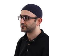 ihvan online Turkish Muslim Winter Kufi Hats for Men, Taqiya, Takke, Peci, Islamic Caps, Islamic Gifts, Standart Size Blue
