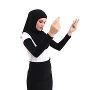 ihvan online, Women's Hijab Muslim Prayer Sleeve, Sleeves to Cover Arms for Women, Soft Stretchy Modest Hijab Arm Sleeves, Black, Standard Size