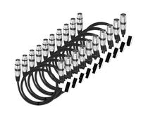 IHVJPKMF 10Pack XLR Cable Male to Female Dual Shielded OFC Audio Cable For Microphone Mixer Amplifier 1m 1.8m 3m 5m 10m(Model C,1m)