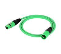 IHVJPKMF 1PC 3Pin XLR Cable Male to Female Plastic Connectors OFC Copper Shielded for Mixer Microphone Amplifier 0.3m 1m 2m 3m 5m 10m 15m(D1039-Green,1.5m)