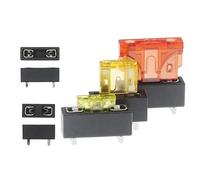 IHVOOUKAK 100PCS PCB Panel Mount Insurance Blocks Safety Terminals Micro Mini Medium Small Universal Car Fuse Holder(Mini)