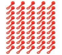 ihwfaityu 50Pcs Hydraulic Brake Bleed Nipple Caps Soft Brake Screw | Soft Rubber Brake Screw Caps, Hydraulic Brake Caliper Nipple Covers, Easy to Use, Replacement