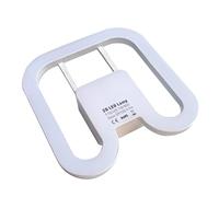 IHYCTV 4 Pin Light Bulb, 7W GR10q 2D LED Lamp for 16W CFL, 6500K, 1 Pack | ECG CCG Compatible, DD Flat Butterfly Shape - 1000 Lumens Daylight White for Hotels, Supermarkets - Ballast Required, Frosted