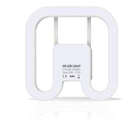 IHYCTV GR8 2 Pin Bulb, Plug & Play 7W LED Retrofit 2D Lamp, 6500K, 1 Pack | Direct Replacement for 16W CFL DD Square Butterfly Light, 1000lm, Daylight White, 150 Degrees, Ballast Required, Frosted