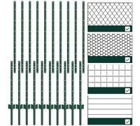 iHYTOON 5Ft Inch Fence Posts丨Sturdy and Durable Metal Fence Post - Pack of 10, No-Dig Garden U Post for Wire Fencing Steel Fencing Poles for Yard, Garden Patio Outdoor (10)