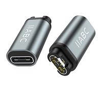 IIABC Garmin Watch Charging Adapter, Type C Charger Adapter 2Pack Compatible with Garmin Fenix 7 7S 7X 6 6S 6X 5 5S 5X Plus Pro, Forerunner 955 965 745 935 945 45 45S 245, Approach S60 X10 and More