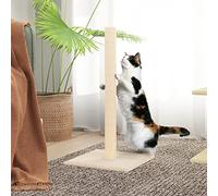 Iiaky Cat Scratching Post Cream 35x35x70 cm,Cat Scratching Post,Scratch Post for Large Cats,Natural Sisal Rope (Vertial Tree)
