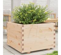 Iiaky Garden Planter 70x70x49.5 cm Solid Wood Pine,Wooden Garden Planter Plant Pot Box Flower Herb Veg Wood Trough Outdoor