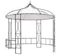 Iiaky Gazebo 300x290 cm White Round,Outdoor gazebo Waterproof Canopy,Outdoor Garden Patio Party Tent