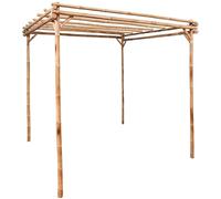 Iiaky Pergola Bamboo 170x170x220 cm,Outdoor Arch, Heavy Duty Strong For Roses Climbing Plants Support Structure Garden Decoration Ornamental