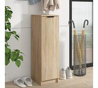 Iiaky Shoe Cabinet Sonoma Oak 30x35x100 cm Engineered Wood-Wooden Shoe Cabinet,Storage Cupboard,Perfect for Narrow Hallway,Living Room,Bedroom