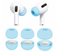IiEXCEL 3 Pairs Compatible with AirPods Pro 1st 2nd Ear Tips Buds, Small Medium Large 3 Size Silicone Rubber Eartips Earbuds Gel Accessories Compatible with AirPods Pro 2 and 1st - S/M/L Light Blue