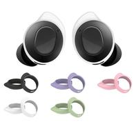IiEXCEL 5 Pairs Galaxy Buds FE Ear Hooks, Replacement Silicone Sport Ear Tips Wing Earplug Eartips Gel Cover Fit in Case Accessories Compatible with Samsung Galaxy Buds FE - 5 Color