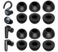 IiEXCEL for Soundcore Sport X20 Memory Foam Ear Tips, 6 Pairs Replacement S/M/L No Silicone Pain Comfortable Eartips Accessories Compatible with Soundcore P20i / P30i / P40i / Space A40 - Black