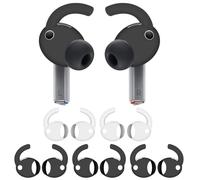 IiEXCEL Galaxy Buds 3 Pro Ear Hooks Wingtip, 5 Pairs Replacement Silicone Wings Sport Earhooks Ergonomic Design Wing Tips Holder Non-Slip Anti-Slip Accessories for Galaxy Buds 3 Pro Gray White