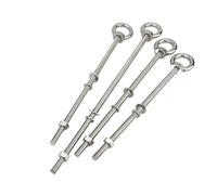 Iifting Eye Bolt, Stainless Steel Eye Bolts | M4-M20 x 20-300mm With Nuts And Washers: For Lifting, Fixing, Shade Sails, Decoration(M12X100mm)