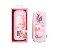 iiGEN 3D Stress Relief Pencil Case with Multiple Compartments - Pig