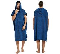 III HHONS Beach Towel Hoodie Poncho Robe Towels Navy Hooded Swim Cover Surf Accessories Surf Clothes for Men/Women