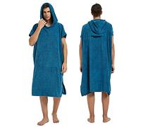 III HHONS Mens Beach Coverup Towel Poncho Adult Hoodie for Women Hooded Swim Towels for Adult Lake Blue