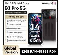 IIIF150 B3 Pro 5G 90Hz Rugged Phone Machine Dual Display 16GB 512GB 100MP Camera Ultra-Thin Rugged 10800mAh Android 14 Sandstone Purple