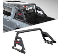 IIIREENO Roll Bar for Pickup Truck/Compatible with Full Size Trucks (Ford F-150/250,Silverado 1500, Ram 1500, Sierra,Tundra) Light Mount/Adjustable Sport Roll bar (No Drilling) Fine Textured Black