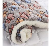 iik Cozy Calming Cat Blanket, Ultra Soft Dog/Cat Bed Mat with Cute Prints, Dog/Cat Blankets for Indoor Cats, Warm Pet Mat in A Variety of Sizes to Fit Most Pets (B,12 x 10in)