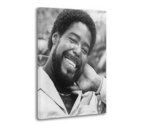 IIM American Soul Singer Barry White Poster Decorative Painting Canvas Wall Posters And Art Picture Print Modern Family Bedroom Decor Posters 08x12inch(20x30cm)