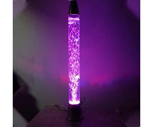 IINCOOY LED Jellyfish Mood Light 3D Rocket Multi-Color Aquarium Tank Night Light Simulated Jellyfish Bubble Table Lamp Desktop Bedroom Decor (Color : 95cm/37.4in)