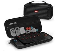 IINE Carry Case for Switch 2 Console, Protective Hard Shell Travel Storage Pouch with Mesh Bag, Durable Protective Bag Switch 2 Accessories (PC Case, Black)