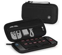 IINE Carry Case for Switch 2 Console, Protective Hard Shell Travel Storage Pouch with Mesh Bag, Durable Protective Bag Switch 2 Accessories (EVA Case, Black)