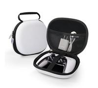 IINE PS5 Controller Durable Hard Shell Carrying Case, White, Compatible with PS5 Controller, Shock-Resistant Storage Case for Travel and Home Use