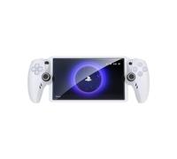 IINE Silicone Protective Cover Compatible with Playstation Portal, PS Portal Soft Grip Cover Case Protector with Thumb Grip + Tempered Film, Full Protection Case Kit for PS Remote Player (White)