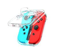 IINE Storage Case for Joy-con, Portable Dust-Proof Protective Box Compatible with Nintendo Switch Joy-Con, Switch/OLED PC Transparent Shell Case with Magnetic Closure