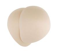 iiniim 1 Pair Women Waterdrop Removable Breast Bra Inserts for Swimsuits Workouts Mastectomy Nude Large