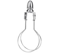 iiniim 2pcs Lamp Shade Holder Light Bulb Clip Adapter Clip on Finial and Lampshade Levellers Lighting Hardware 2pcs Silver One Size