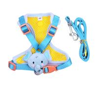 iiniim Adjustable Cat Harness with Leash for Outdoor Walks Escape-Proof Vest for Kittens and Small Dogs Blue XL