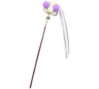 iiniim Cat Wand Toy Long Flexible Stick With Bell Wand Interactive Cat Toy For Indoor Cats Kittens To Pounce Chase A Purple One Size