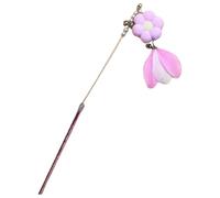 iiniim Cat Wand Toy Long Flexible Stick With Bell Wand Interactive Cat Toy For Indoor Cats Kittens To Pounce Chase C Pink One Size