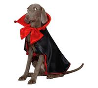 iiniim Dog Halloween Costume Vampire Cloak Theme Party Dress Up Spooky Cloak with Stand-Up Collar Red M