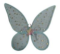 iiniim Fairy Princess Wings Sparkle Butterfly Wing for Women Halloween Christmas Birthday Party Cosplay Blue One Size