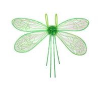 iiniim Fairy Wings for Adults, LED Light Dragonfly Wing Halloween Theme Party Cosplay Accessories Green One Size
