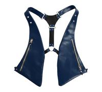 iiniim Faux Leather Underarm Shoulder Armpit Bags Anti-Theft Harness Bag Wallet for Outdoor Travel Blue 2 One Size