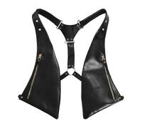 iiniim Faux Leather Underarm Shoulder Armpit Bags Anti-Theft Harness Bag Wallet for Outdoor Travel Black 2 One Size