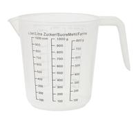 iiniim Food Safe Plastic Measuring Jugs Transparent Heat Resistant Jugs Kitchen & Baking Measuring Jugs 250ML 500ML 1000ML1200ML Clear B One Size