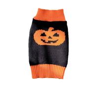 iiniim Funny Pumpkin Dog Sweater Soft Knitted Turtleneck Warm Jumper for Dogs Halloween Christmas Party Outfit Orange XS